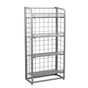 ชั้นวางสินค้าแบบตะกร้าลวดเหล็กแข็งแรงทนทาน พร้อมล้อเลื่อน สำหรับร้านค้าปลีก ซูเปอร์มาร์เก็ต และร้านค้าแบบป๊อปอัพ - Product Image 3