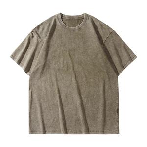 T-shirt en coton de qualité supérieure pour homme, col rond, couleur bordeaux, manches courtes, décontracté, écologique, 180g, uni - Product Image 3