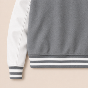 Chaqueta Varsity de Invierno Personalizada de Alta Calidad, Transpirable y Resistente al Viento, para Hombre, con Mangas de Cuero, Estilo Urbano, Bordado Personalizado - Product Image 6