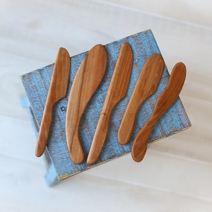 Acacia Wood Non Stick <b>Safe</b> Spatula Handmade Kitchen <b>Tool</b> for Cooking Durable Wooden Turner Factory Price B2B - Product Image 4