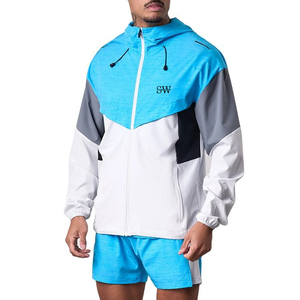 Ensemble court coupe-vent à capuche de qualité supérieure, coupe décontractée confortable, idéal pour l'hiver, streetwear décontracté, 100 % polyester - Product Image 2