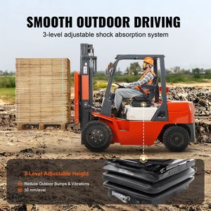 Sedile Universale per Trattore da 3 L con Sospensione, Sedile Pieghevole per Carrello Elevatore, Angolo Regolabile, Microinterruttore, Cintura di Sicurezza, Braccioli, Ricambi Universali - Product Image 3