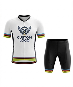 Traje de Ciclismo Transpirable, Jersey Deportivo, Pantalones Cortos con Acolchado Ergonómico, Ropa de Ciclismo de Carretera, Ligero, Cómodo y de Alto Rendimiento - Product Image 2