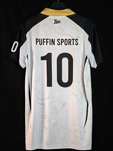 Maillot de football personnalisé OEM PUFFIN SPORTS, sublimation, pour homme, tissu mesh respirant, manches courtes, col rond, adulte, toutes saisons - Product Image 5