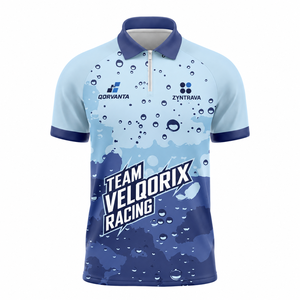 Camiseta Polo de Carreras Unisex Personalizada, Poliéster, Impresión Digital, Secado Rápido, Cuello con Botones, Ropa Deportiva para Equipos de Automovilismo, OEM - Product Image 2