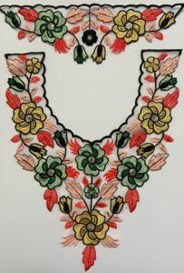 Patchs brodés ORGEZA de haute qualité pour femmes, en tissu, à coudre, motif floral, travail au fil, aspect coton doux, pour vêtements et textiles de maison - Product Image 2