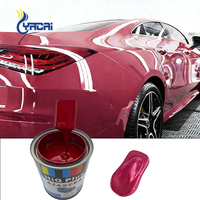 Peinture automobile 2K Rouge Rose en gros, haute couvrance, qualité stable, revêtement professionnel pour carrosserie, spray pour réparation automobile