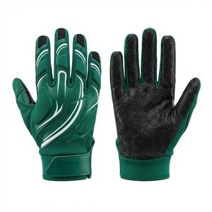 Gants de football américain personnalisés pour hommes adultes, entraînement en extérieur, respirants, antistatiques, adhérence pour receveur, personnalisables pour équipe sportive - Product Image 4