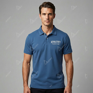 Camisa de Algodón para Hombre, Elegante, con Bolsillo, Antiarrugas, Tejido de Punto, Suave, Cómoda, Transpirable, para Uso Casual de Verano y Oficina - Product Image 2