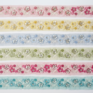 Lentejuelas Brillantes Bordadas en Encaje, Adornos de Lentejuelas de Primera Calidad para Vestidos de Fiesta y Novias - Product Image 1