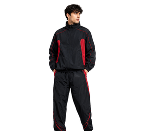 Custom <b>Men</b> Nylon Tracksuit Lightweight Waterproof Windbreaker <b>Jacket</b> and Pants Sportswear OEM ODM Wholesale Manufacturer - Product Image 4