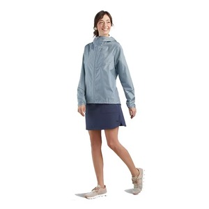 Women Windbreaker <b>Jacket</b> Hooded Lightweight Waterproof Packable Running Outdoor Skin Coat Blue Lime Green - Product Image 6
