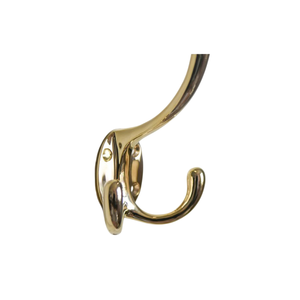 Classic Metal Wall <b>Hook</b> Single Coat Hanger Rust Resistant for Home Bathroom Clothing Storage Installation with Drill - Product Image 1