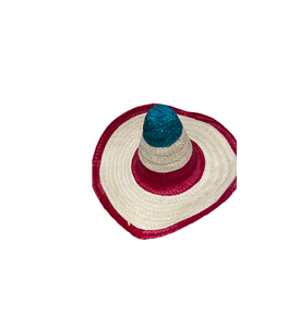 Chapeaux sombrero de paille multicolores imprimés de logo personnalisé pour adultes Us pour les événements, les fêtes, les restaurants d'été, les anniversaires, accessoires décoratifs - Product Image 1