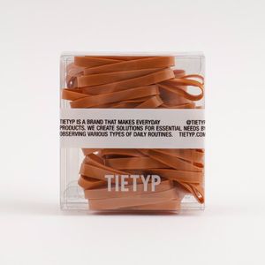 Élastiques à cheveux TIETYP, bandeaux en caoutchouc élastique, couleur unie, minimaliste, moderne, usage quotidien, pour femmes, emballage en carton, fabriqué en Corée - Product Image 5