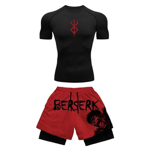 ชุดออกกำลังกายแบบรัดรูปพิมพ์ลายแบบ Heat-Transfer สำหรับทุกเพศ เสื้อแขนยาว กางเกงออกกำลังกาย แห้งเร็ว ระบายอากาศได้ดี ป้องกันผื่นแดง 100% สำหรับผู้ใหญ่ - Product Image 1