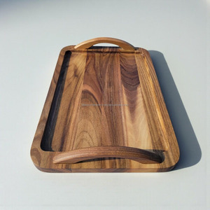 Bandeja Moderna para Lavavajillas de Madera de Acacia con Diseño Floral Hecha a Mano, Modelo FWE-006, Nueva, Personalizada, Venta al por Mayor Directa de Fábrica, la Más Vendida - Product Image 4