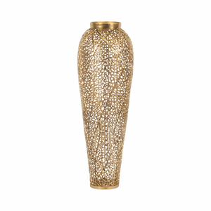 Jarrón de Mesa Estilo Costero Hecho a Mano de Aluminio para Decoración del Hogar, Bodas, Ecológico, Resistente al Óxido, Jarrón Dorado para Flores a Precio Económico - Product Image 6