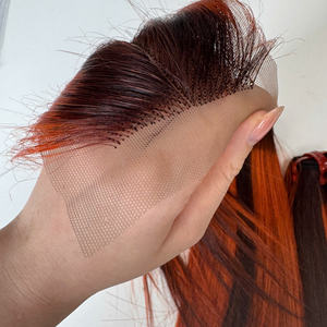 Precio al por mayor 100% Raw Virgin Vietnamita Humano Encaje Peluca Trama Hueso Recto Piano Naranja Super Doble Extensiones de cabello - Product Image 2