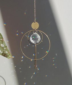 Simple Round Suncatchers <b>Light</b> Catcher Decor For Meditation <b>Space</b> Decoration Aesthetic Room Decoration And Garden Hanging - Product Image 1