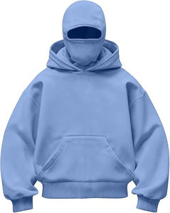 Sudaderas con Capucha y Mascarillas Ninja Unisex de Alta Calidad, 370gsm, Poliéster/Algodón, Tipo Balaclava, Color Sólido, para Invierno - Product Image 2