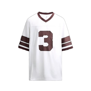 Camiseta de Fútbol Americano Personalizada y Transpirable, Talla Grande, 100% Poliéster, Camiseta para Fanáticos - Product Image 1