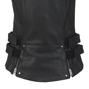 Chaleco de Cuero 2026, Nuevo Estilo, Alta Calidad, Ecológico, Bordado 3D, Transpirable, Impermeable, Chaleco de Cuero Genuino para Hombre - Product Image 6