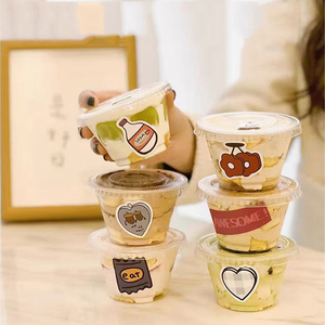 Vasos Desechables Transparentes de PET para Bebidas Frías, Café, Té de Burbujas, <span class=keywords><strong>con</strong></span> Tapas, Ecológicos, 12oz 14oz 16oz 20oz, Personalizables <span class=keywords><strong>con</strong></span> Logotipo - Product Image 5