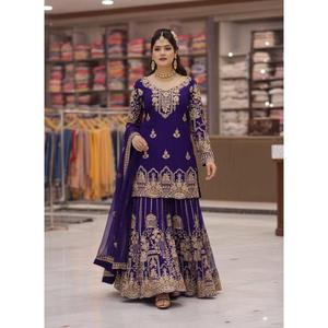 ENHANCE THE BEAUTY OF YOUR WARDROBE WITH THIS NEWLY LAUNCHED <b>KURTI</b> & FLARED PLAZZO SET - Product Image 1