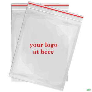 Sacs à fermeture éclair de haute qualité avec logo personnalisé en plastique PE et PET étanchéité de barrière étanche à l'air pour emballage alimentaire de festival sans danger pour le congélateur - Product Image 1