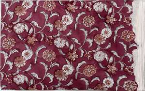 Tela india artesanal con estampado en bloque, tela de algodón suave, ligera y de primera calidad para vestidos, lista para exportación a granel, precio al por mayor. - Product Image 2