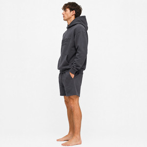 Heavyweight French Terry <b>Hoodie</b> <b>and</b> <b>Shorts</b> <b>Set</b> Custom Logo Casual Sportswear Wholesale Supplier - Product Image 4