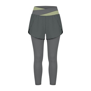 Seamless yoga <b>leggings</b> women Four-way stretch workout pants Solid color fitness wear High waist overlay <b>leggings</b> - Product Image 1