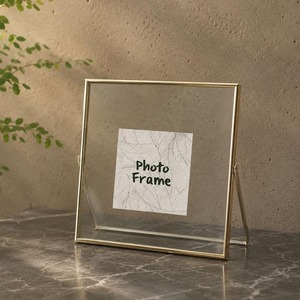 Minimalist Metal Photo <b>Frame</b> Rectangle Vertical Display Stand Gold <b>Black</b> Home Decor - Product Image 4