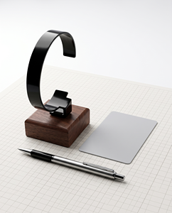 Soporte de Madera Moderno para Relojes, Exhibidor de Escritorio con Acabado Pulido, Diseño Duradero, Orientación Vertical, Preensamblado - Product Image 4