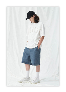 Manufacturer Street Wear Acid Wash Loose Fit Baggy Jorts Blank Oversized Cargo <b>Denim</b> Jeans Shorts for Men Vintage <b>Denim</b> Shorts - Product Image 3