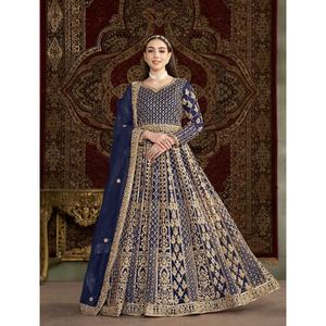 Ropa india y pakistaní Georgette Anarkali Salwar Kameez para mujer Ropa DE BODA Vestido Anarkali Disponible Cantidad al por mayor - Product Image 1