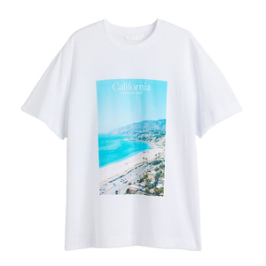 เสื้อยืดคอกลมแขนสั้นผ้าฝ้าย 100% พิมพ์ลาย DTG แบบกำหนดเองสำหรับผู้หญิง สวมใส่สบาย แห้งเร็ว ระบายอากาศได้ดี - Product Image 1