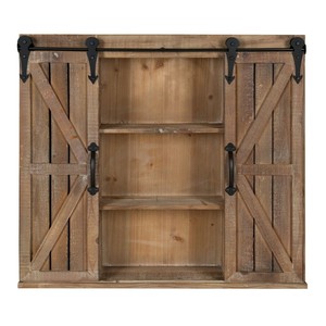 Antique White <b>Pine</b> Wood Rustic Farmhouse Wall <b>Shelf</b> - Wholesale B2B - Product Image 2