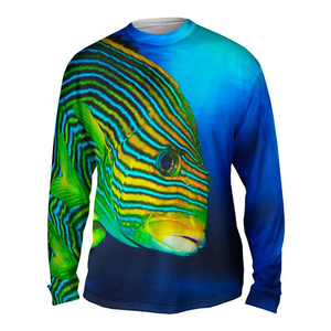 Camiseta de Pesca UV de Manga Larga para Hombre, Talla Grande 50, 100% Poliéster, Secado Rápido, Ligera, Impresión por Sublimación Personalizada, Venta al Por Mayor - Product Image 5