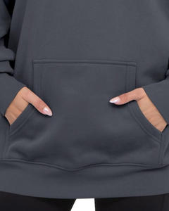 Sudaderas con capucha de mezcla de algodón para mujer, estilo limpio, diseño simple, material de algodón suave, ajuste cómodo, mangas largas, perfectas para el uso diario. - Product Image 2