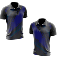 Logo personnalisé en tricot 100 % polyester de haute qualité pour chemise, uniforme d'entreprise décontracté pour homme, vente en gros OEM