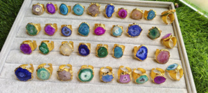 แหวนพลอยแท้ทำจากควอตซ์พลังงานแสงอาทิตย์ทำจากหินโมราสำหรับผู้ชายผู้หญิงจากเยอรมันไม่เสื่อมเสียคุณภาพระดับพรีเมี่ยม - Product Image 3