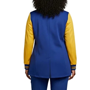 Blazer personnalisé pour femme de la sororité Sigma Gamma Rho, veste de costume formelle brodée avec lettres grecques, élégante pour le bureau et les occasions professionnelles - Product Image 2
