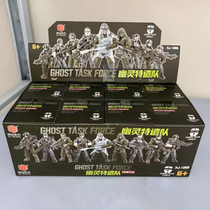 Bloques de Construcción de Plástico de Soldado de las Fuerzas Especiales Ghost, Juguete de Figura de Acción Militar, Set de Ensamblaje Creativo, Regalo para Niños - Product Image 5