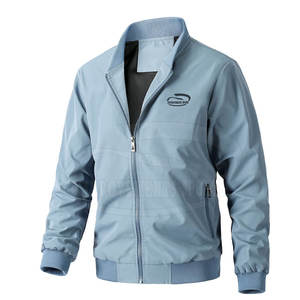 Blouson aviateur homme personnalisé de haute qualité avec col montant style printemps grande taille avec logo personnalisé - Product Image 1