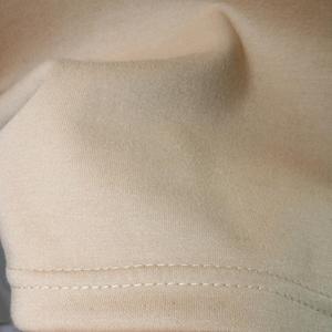 Men's Beige Short Sleeve O-Neck Casual T-<b>Shirt</b> <b>100</b>% <b>Polyester</b> Knitted Solid Color Oversized Plain Design 220 Grams Finer Threads - Product Image 5
