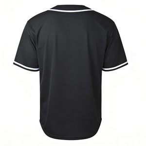 Men's Black Short Sleeve <b>Soccer</b> Jersey Crew Neck Moisture Wicking Polyester Sport Shirt Regular Fit All Seasons Apparel - Product Image 1