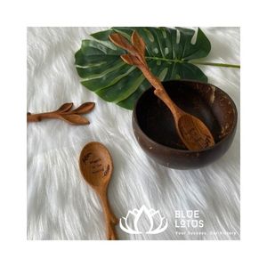 Cucharas de Madera Ecológicas al por Mayor, Cucharitas de 5.8 Pulgadas para Miel, Mermelada y Condimentos, Solo Lavar a Mano, Utensilios de Cocina - Product Image 1