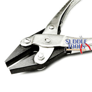 Alicates de acción paralela con punta plana y dentada, mordazas de 140 mm, resortes de retorno, herramientas de bricolaje para hacer joyas, acero al carbono para D - Product Image 1